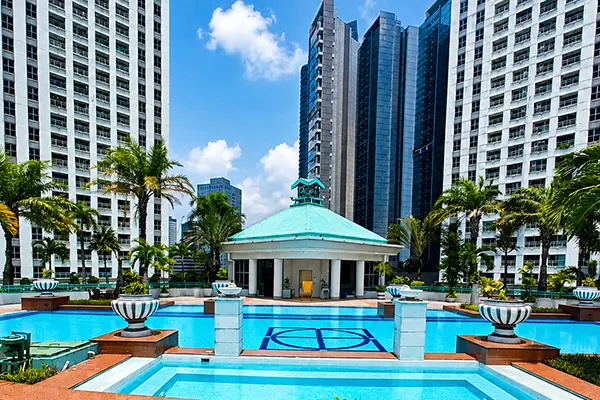 Pavilion swimming pool